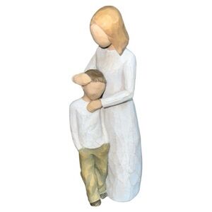 Willow Tree “Mother and son” Sculpture in Cream and Tan
